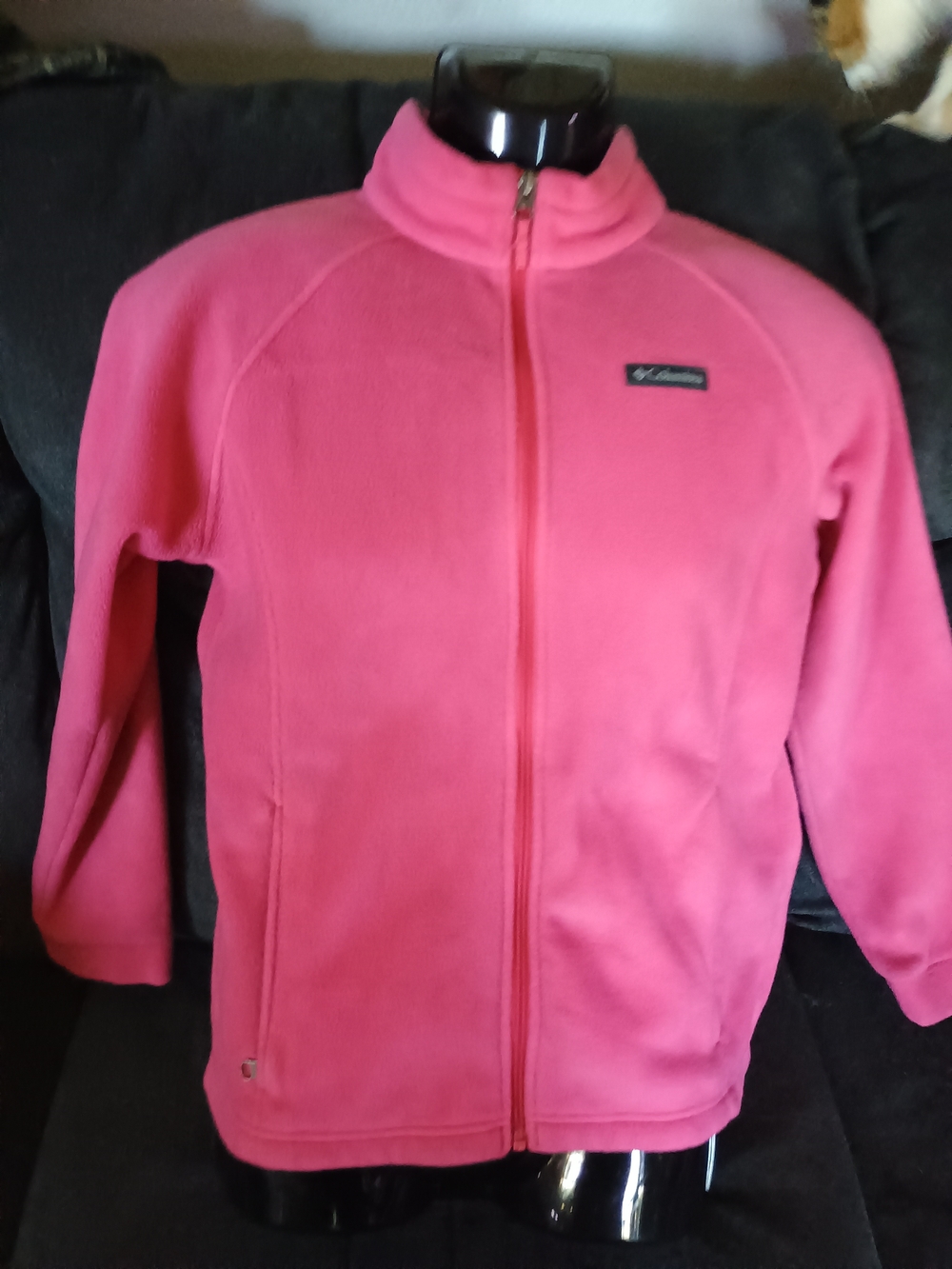 Columbia Women's Pink Full Zip Fleece Jacket Size XL Outdoor Lightweight Coat